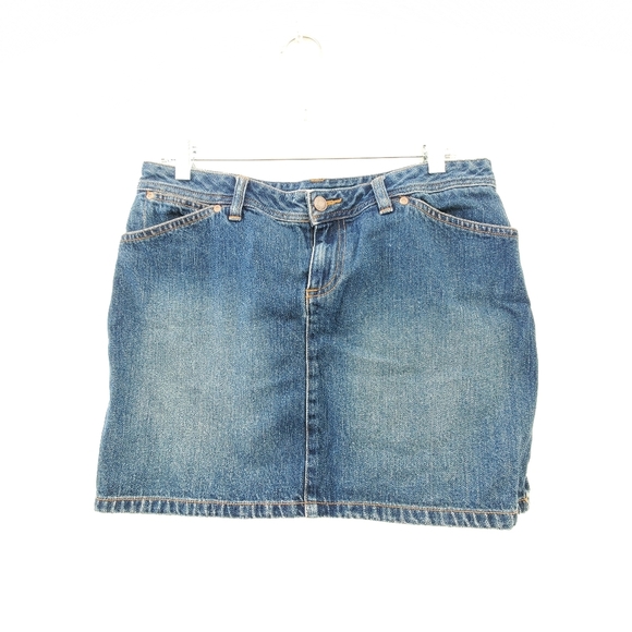 Old Navy Denim Vintage Mini Skirt Y2K 10 Jean - Picture 1 of 4